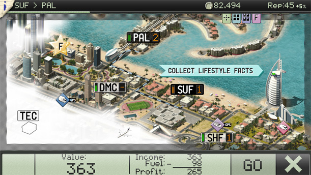 Dubai Delivery: Smartphone game featuring local landmarks