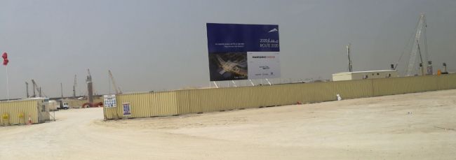 Pictures of development work on Expo 2020 Metro Station