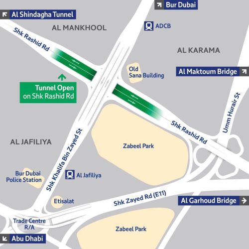 New Tunnel opens on Shaikh Rashid Street